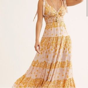 Free People Let’s Smock About It Maxi Dress